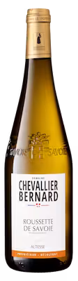 Bouteille de Roussette de Savoie, Domaine Chevallier Bernard - vin blanc de Savoie fin et floral