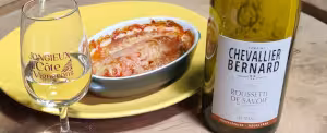 Dégustez notre vin blanc Rousette de Savoie avec des quenelles de brochet à la sauce tomate